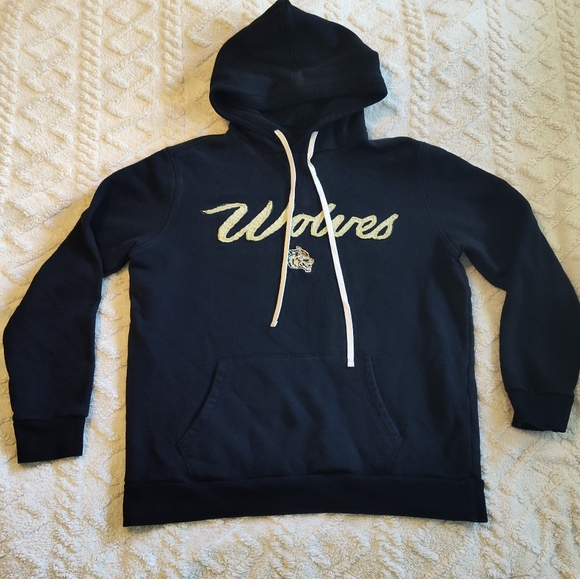 Darc Sport Men's Wolves Vintage Cursive The Drop 6 Hoodie Black XL - Picture 2 of 7